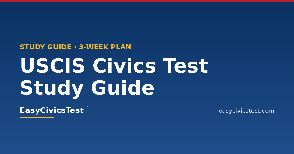 Complete Study Guide for the USCIS Civics Test (2026)